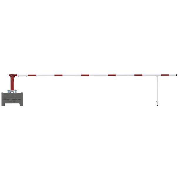 Mobile manual barrier | barrier arm length: 6000 mm | triangular lock and profile cylinder lock